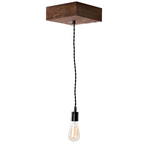  Barrister & Joiner Pendant Farmhouse Lighting Triple Wood Beam Vintage Decor Chandelier Light - Great in Kitchen, Bar, Industrial, Island, Dining Room, Foyer and Edison Bulb - Reclaimed Wooden Rustic