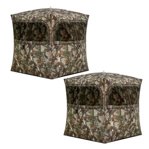  Barronett Blinds Barronett Grounder 350 Bloodtrail Camo Pop Up Ground Hunting Blind (2 Pack)