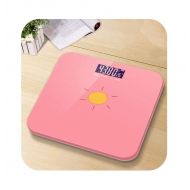 Barry-Home Body Weight Scales Charging Electronic Scale Household Precision Weight Scale Small Body Weight Reducer Free Shipping,Pink