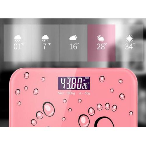  Barry-Home Body Weight Scales Charging Electronic Scale Household Precision Weight Scale Small Body Weight Reducer Free Shipping,Pink