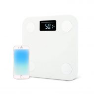 Barry-Home Body Weight Scales Mini Smart Electronic LCD Digital Weight Scale Body Fat Bathroom Scale Smart Digital with App Control 3 Colors,White
