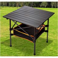 Barry.Wang Easy Carry Camping Table, Picnic Folding Portable Table with Storage Bag Heavy Duty RV BBQ Cooking