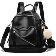 Barsine Small Backpack, Vegan Leather Mini Everyday Bag Daypack for Women and Girls