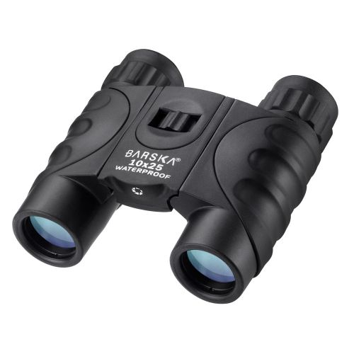  10x25mm BK-7 Roof Prism Waterproof Compact Binoculars with Carrying Bag By Barska