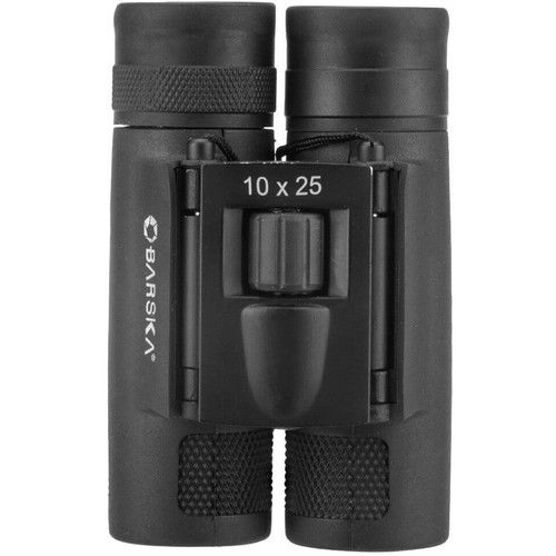  Barska 10x25 Lucid View Compact Binoculars, 2019 Edition (Black, Clamshell Packaging)