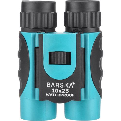  Barska 10x25 Colorado Waterproof Binoculars (Blue, Clamshell Packaging)