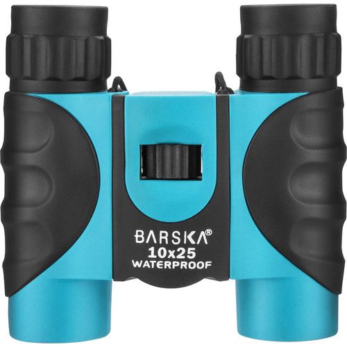  Barska 10x25 Colorado Waterproof Binoculars (Blue, Clamshell Packaging)