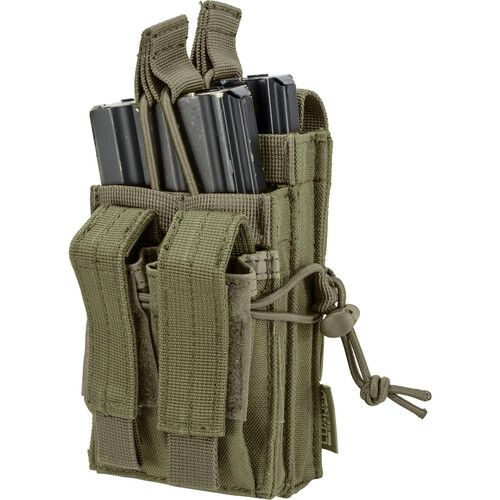  Barska Loaded Gear CX-950 Dual Stacked Rifle and Handgun Mag Pouch (OD Green)