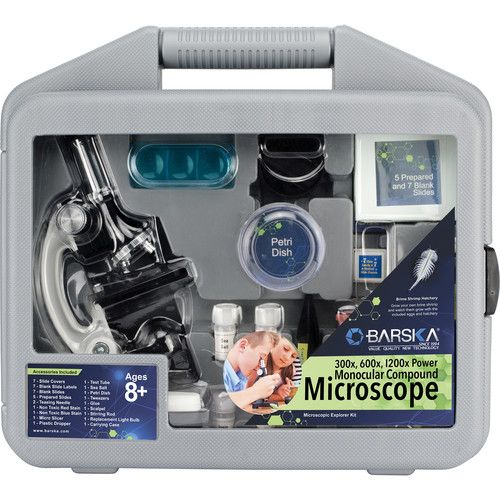  Barska Microscope Explorer Kit (Gray)