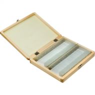 Barska Prepared Microscope Slides (100-Pack, Wooden Case)