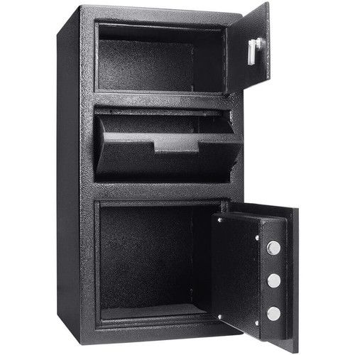  Barska 0.7/0.8 Cubic Foot Two-Compartment Depository Safe