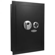 Barska Biometric Wall Safe (Left Opening, Black)