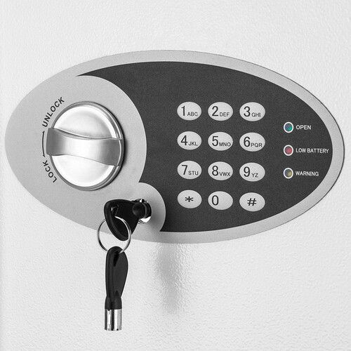  Barska 756 Position Key Safe with Digital Lock (Gray)