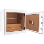 Barska Keypad-Opening Jewelry Safe (White, Tan Interior)