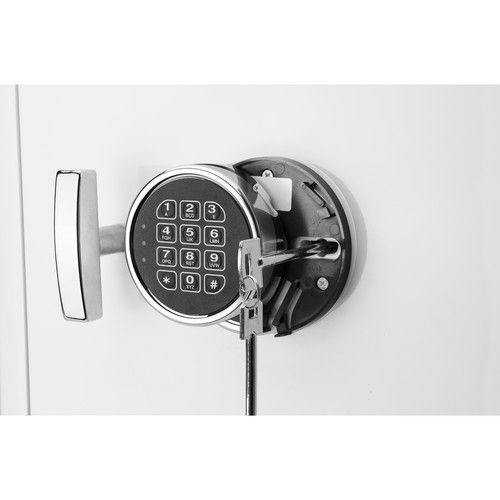  Barska Keypad-Opening Jewelry Safe (White, Tan Interior)