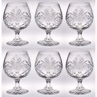 [아마존베스트]Barski Crystal - Sherry - Brandy - Cognac - Snifter - Glasses - Set of 6 - Handcrafted - Crystal Glass - Great for Spirits - Drinks - Bourbon - Wine - 11 ounce - Made in Europe - by Barsk