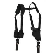 Barsony New Vertical Shoulder Holster wSpeed-Loader Pouch for Snub Nose 2 Revolvers