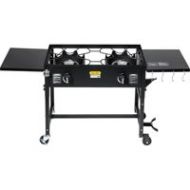 Barton Double Burner Stove Propane Cook Cooking Station Stand BBQ Grill 58,000 BTU Side Folding Table
