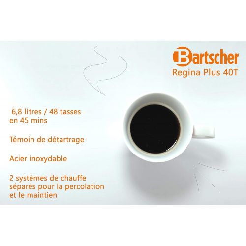  Bartscher Rundfilter-Kaffeemaschine Regina Plus 40T Edelstahl A190146