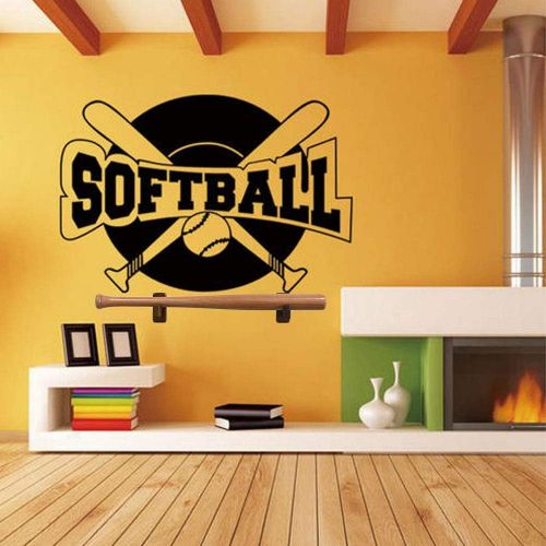  Baseball Bat Wall Mount Display Case, Solid Wood Baseball Bat Holder Horizontal Display Rack for Softball and Hockey Stick, Wooden Baseball Softball Bat Rack Baseball Accessories (