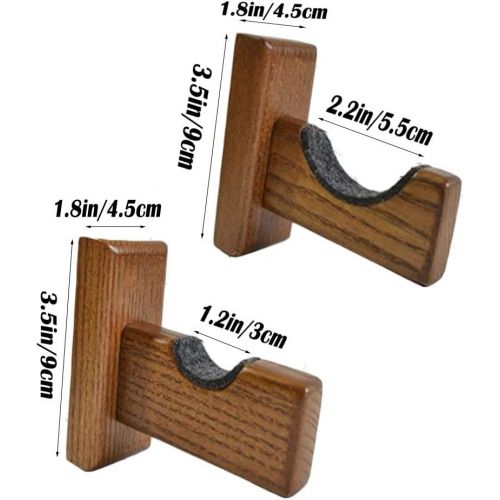  Baseball Bat Wall Mount Display Case, Solid Wood Baseball Bat Holder Horizontal Display Rack for Softball and Hockey Stick, Wooden Baseball Softball Bat Rack Baseball Accessories (