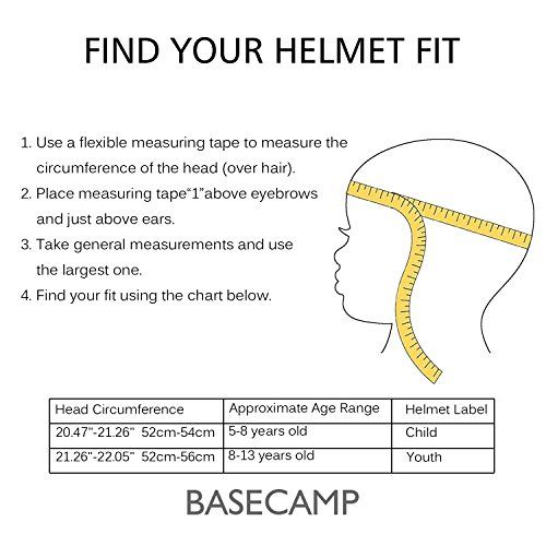  Basecamp Kids Bike Helmet, Children Cycling Helmet CPC Safety Certified 3D Cartoon InfantToddler Helmet Skating Boys and Girls Riding Scooter Safety Protective