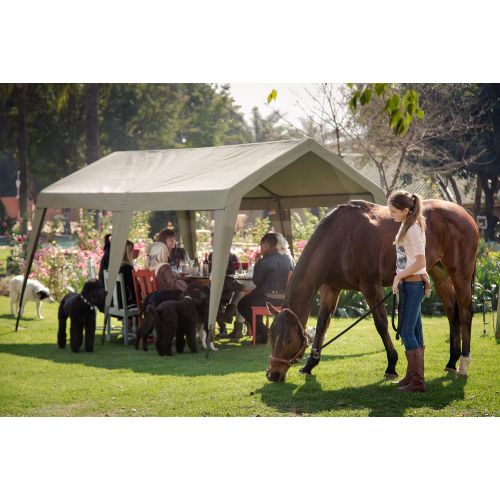  Basecamp Canvas Waterproof Gazebo for Camping, Patio or Tailgating. Spacious Outdoor Canopy. Bushtec Adventure Zulu 1200 fire Retardant Camping or Outfitter Tent with Long Lasting Military