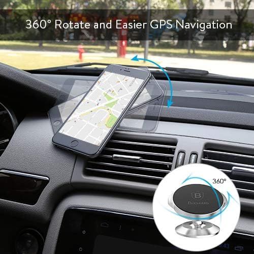  [아마존핫딜][아마존 핫딜] Baseus Magnetic Phone Holder, Car Phone Mount, Car Cell Phone Holder for Car Dashboard, Compatible with iPhone X / 8/8 Plus / 7/7 Plus, Samsung S9 / S8 / S7/ S6 and More
