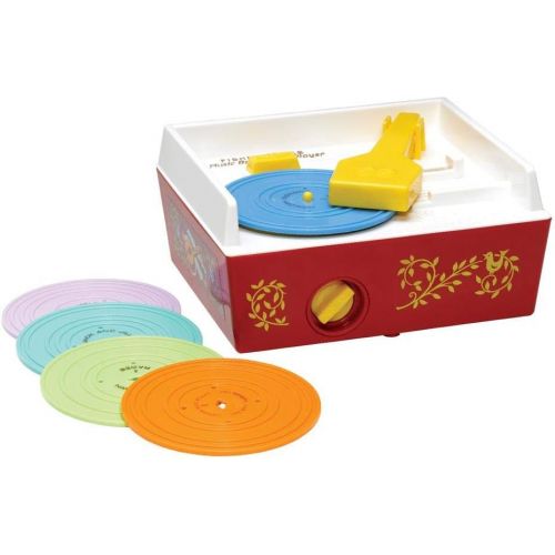  Basic Fun Fisher Price Classic Toys - Retro Music Box Record Player - Great Pre-School Gift for Girls and Boys (01697)