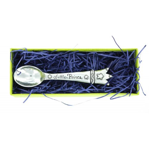  [아마존베스트]Basic Spirit Keepsake Baby Infant Spoons - Handcrafted Pewter (Little Prince)