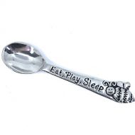 [아마존베스트]Basic Spirit Keepsake Infant Baby Spoon Eat Play Sleep Bumble Bee Handmade Pewter