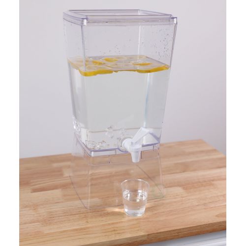  Basicwise Stackable Juice And Water Beverage Dispenser, 2.5 Gallon