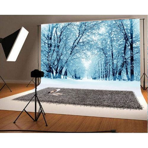  Kate 10x10ft Christmas Glitter Brown Wood Backdrop for Photography Snowflake Background Baby Birthday Party Table Booth Prop Seamless Cotton Backdrop