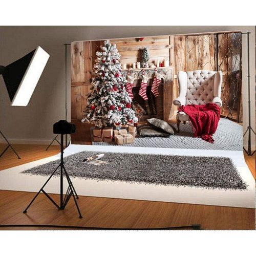  Kate 10x10ft Christmas Glitter Brown Wood Backdrop for Photography Snowflake Background Baby Birthday Party Table Booth Prop Seamless Cotton Backdrop