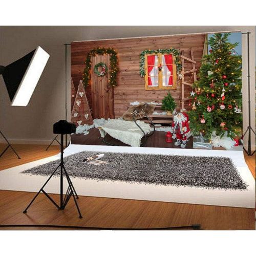  Kate 10x10ft Christmas Glitter Brown Wood Backdrop for Photography Snowflake Background Baby Birthday Party Table Booth Prop Seamless Cotton Backdrop