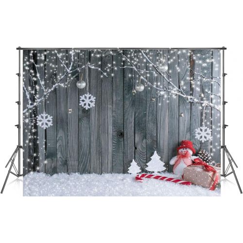  Kate 10x10ft Microfiber Christmas Photography Backdrops Fireplace Garland Seamless Photo Booth Prop Gold Star Bell Christmas Tree Background for Photo Studio