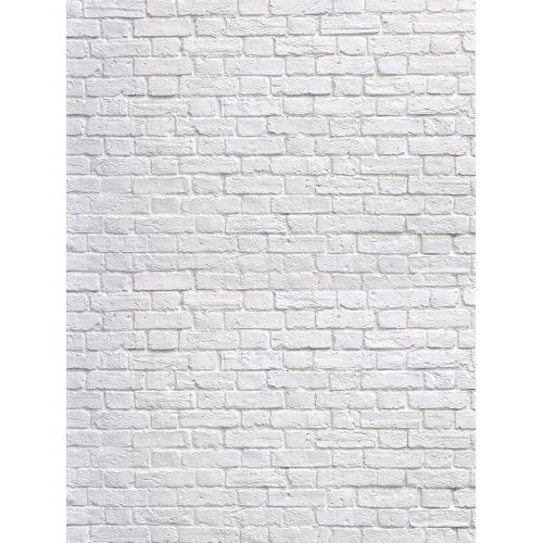  Kate 10x10ft(300x300cm) White Brick Wall Backdrops Photography Brick Floor Photo Studio Backgrounds for Party