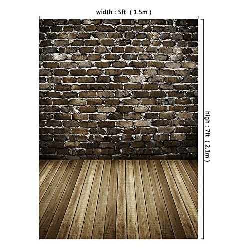  Kate Red Brick Wall Photo Backgrounds Brick Floor Wrinkle free Photography Backdrops for Wedding wd0012 (10x10ft)