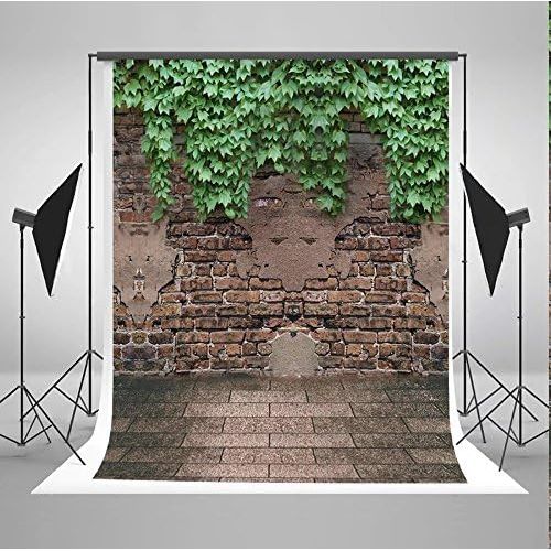  Kate Red Brick Wall Photo Backgrounds Brick Floor Wrinkle free Photography Backdrops for Wedding wd0012 (10x10ft)