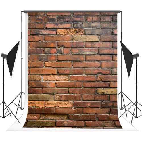  Kate 10x10ft(300x300cm) White Brick Wall Backdrops Photography Brick Floor Photo Studio Backgrounds for Party