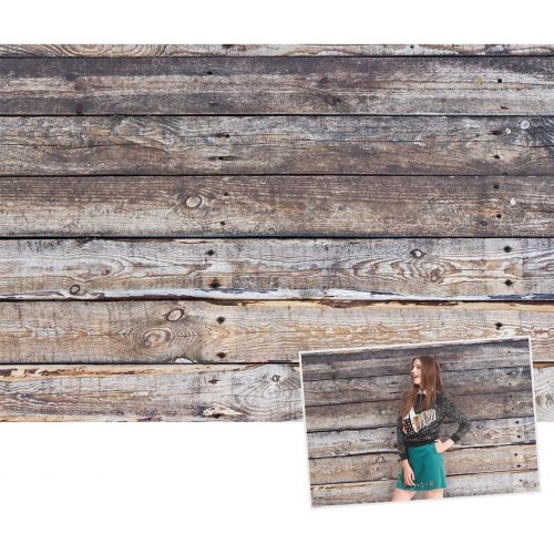  Kate Gray Wood Photo Backgrounds Wood Wall Wrinkle Free Photography Backdrops (10x10ft)