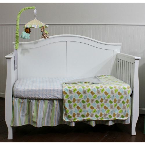  Basix Blue Striped Birdie 3-piece Bedding Set by Nurture Imagination