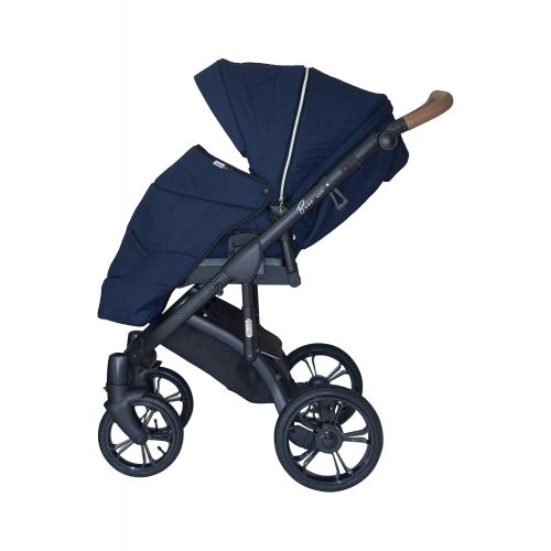  ROAN BASS Soft Stroller 2-in-1 with Bassinet for Baby, Toddler’s Five Point Safety Reversible Seat, Swivel Air-Inflated Wheels, Unique Shock Absorbing System and Great Storage Bask
