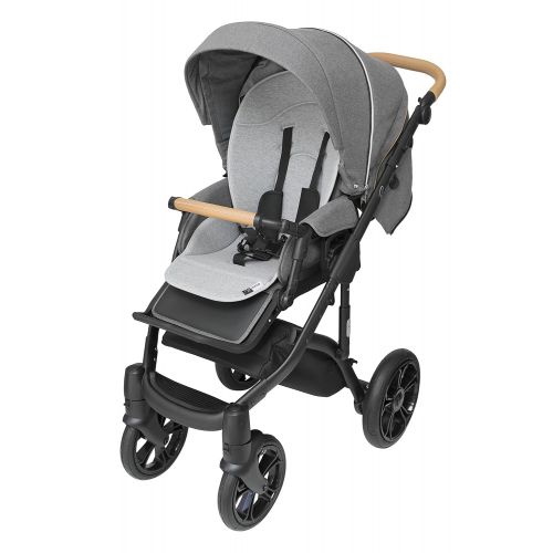  ROAN BASS Soft Stroller 2-in-1 with Bassinet for Baby, Toddler’s Five Point Safety Reversible Seat, Swivel Air-Inflated Wheels, Unique Shock Absorbing System and Great Storage Bask