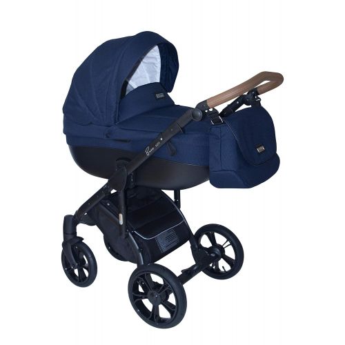  ROAN BASS Soft Stroller 2-in-1 with Bassinet for Baby, Toddler’s Five Point Safety Reversible Seat, Swivel Air-Inflated Wheels, Unique Shock Absorbing System and Great Storage Bask