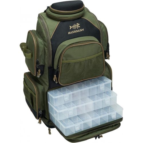  [아마존 핫딜]  [아마존핫딜]Bassdash Fishing Tackle Backpack Lightweight Tactical Shoulder Bag Soft Tackle Box with Protective Rain Cover