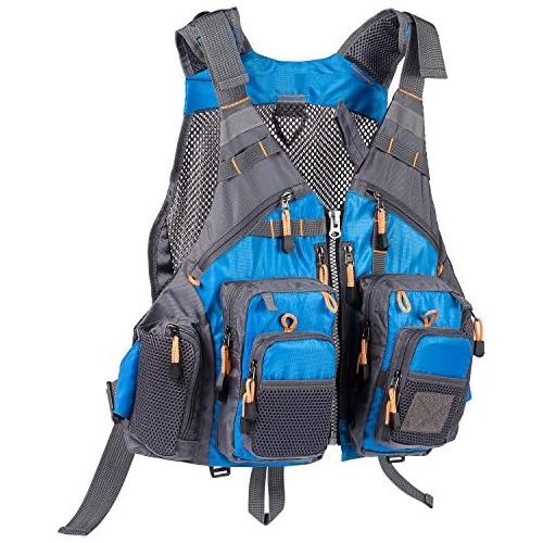  [아마존베스트]Bassdash Mens Fishing Vest, Multifunctional Vest, Fishing Vest with up to max. 20 Pockets for Fly Fishing and Outdoor Leisure