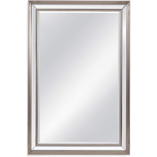  Bassett M4299B 32 x 48 in. Wall Mirror44; Silver