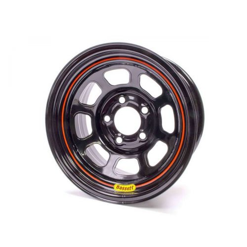  Bassett D-Hole Lightweight 15x10 in 5x5.00 Black Wheel Rim P/N 50S545