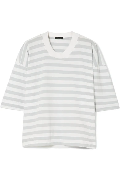 Bassike Striped organic cotton-jersey T-shirt